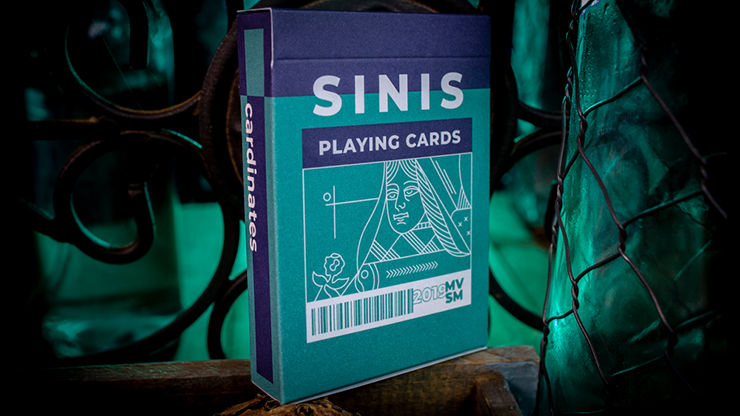 Sinis (Turquoise) Playing Cards - Marc Ventosa