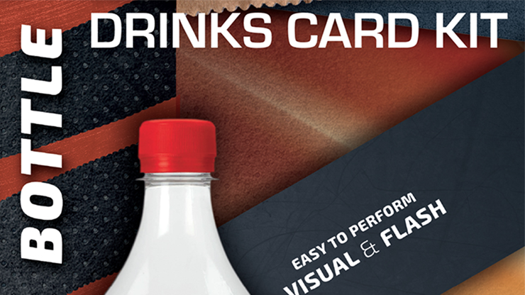 Drink Card KIT for Astonishing Bottle (Gimmick and Online Instructions) - João Miranda and Ramon Amaral