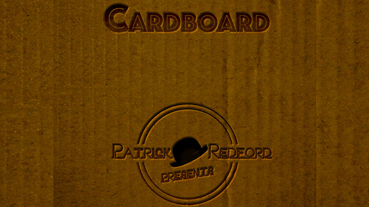 CARDBOARD The Book - Patrick G. Redford  Book