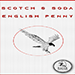 Scotch and Soda English Penny - Eagle Coins