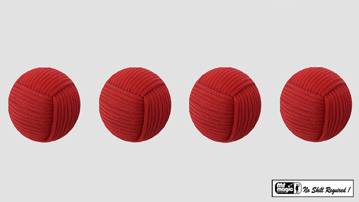 Rope Balls 1 inch / Set of 4 (Red) - Mr. Magic