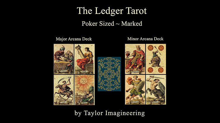 Ledger Major and Minor (2 decks and Online Instructions) Arcana Deck Poker Sized - Taylor Imagineering