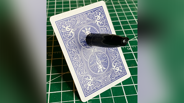 Sharpie Thru Card (Bicycle Blue) - The Hanrahan Gaff Company