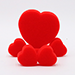Sponge Heart Set (Red) - Goshman