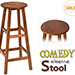 Comedy Electric Stool (Wood) - Sorcier Magic