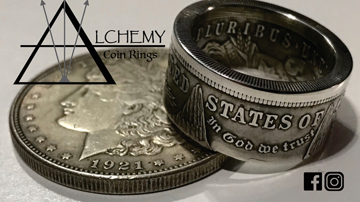 Kennedy Half Dollar Ring (Size: 9.5) - Alchemy Coin Rings