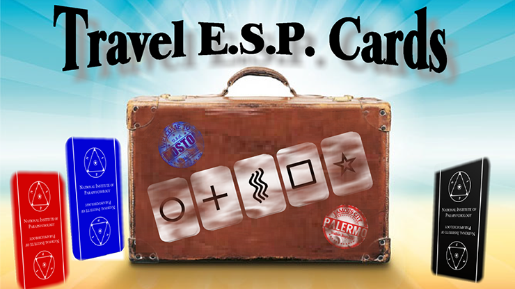 Travel ESP Cards Blue & Red (Gimmicks and Online Instructions) - Paul Carnazzo