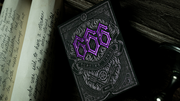 666 Purple Playing Cards - Riffle Shuffle