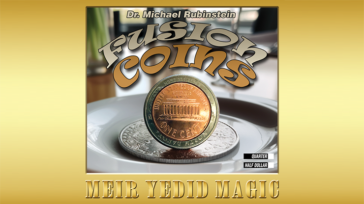 Fusion Coins Half Dollar (Gimmicks and Online Instructions) - Dr. Michael Rubinstein