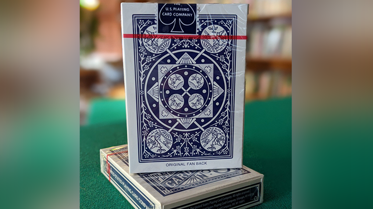 Experts Thin Crushed Tally Ho Fan Back (Blue) Playing Cards