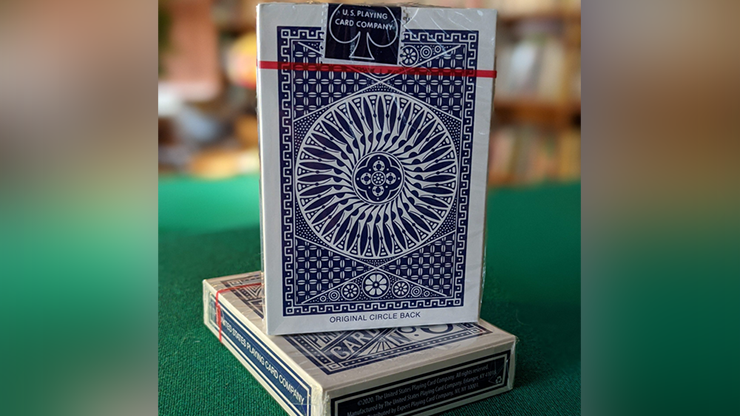 Experts Thin Crushed Tally Ho Circle Back (Blue) Playing Cards