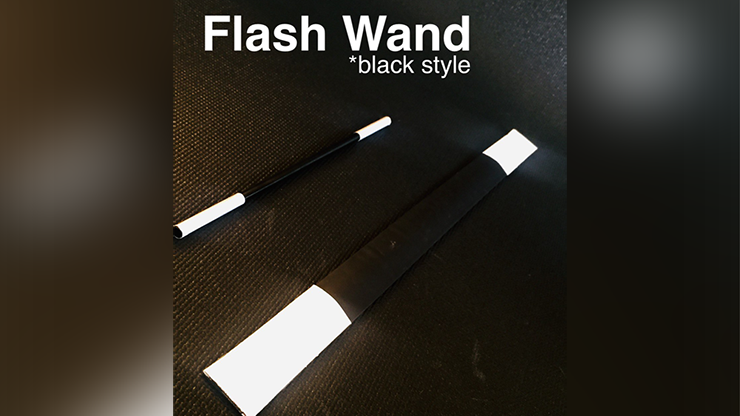 FLASH WAND (BLACK) - Victor Voitko (Gimmick and Online Instructions)