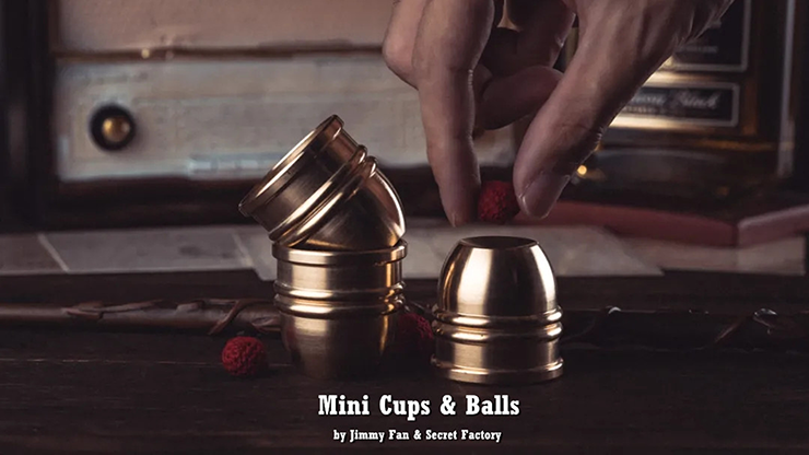 Mini Cups and Balls (Brass) - Secret Factory