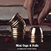Mini Cups and Balls (Brass) - Secret Factory