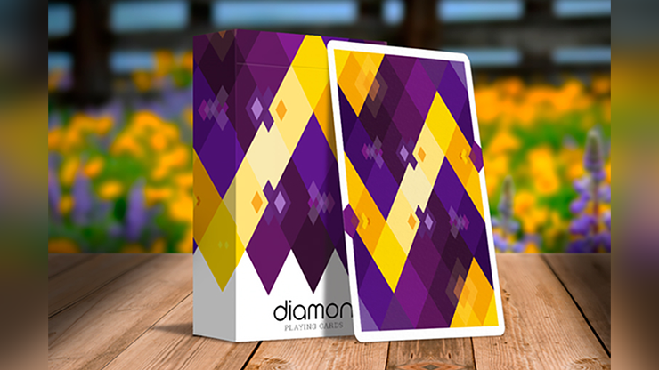 Diamon Playing Cards N° 14 Purple Star Playing Cards - Dutch Card House Company