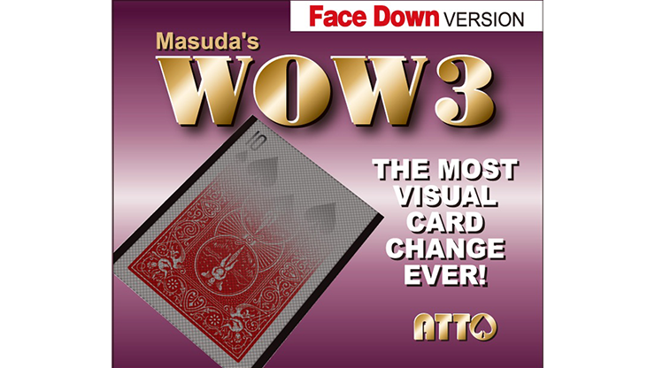 WOW 3 FaceDOWN (Gimmick and Online Instructions) - Katsuya Masuda