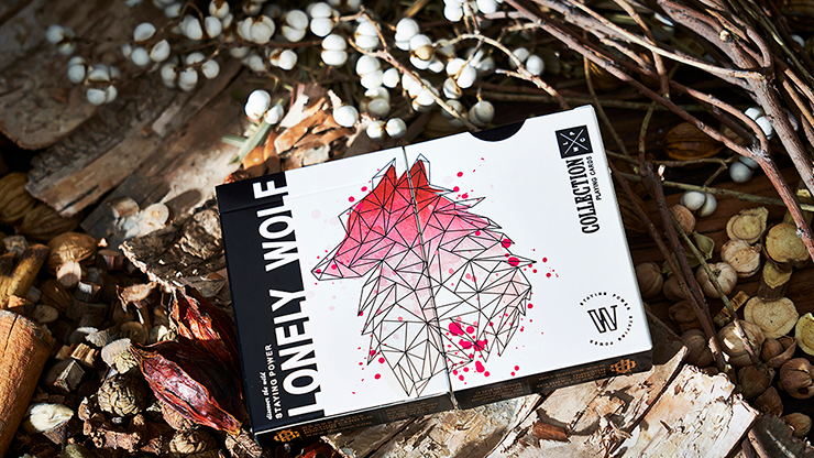 Lonely Wolf (PINK) Playing Cards - Bocopo