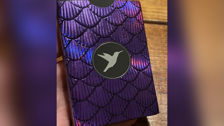 Marvelous Hummingbird Feathers (Purple) Playing Cards - Kellar