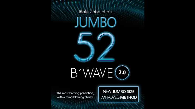 52 B Wave Jumbo 2.0 (Gimmicks and Online Instructions) - Vernet Magic