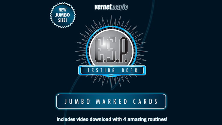 E.S.P. Jumbo Testing Cards (Gimmicks and Online Instructions) - Vernet Magic