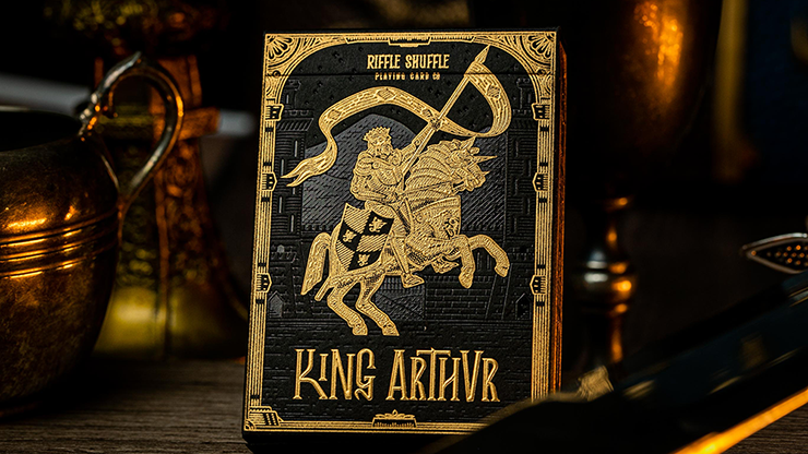 King Arthur Golden Knight (Foiled Edition) Playing Cards - Riffle Shuffle