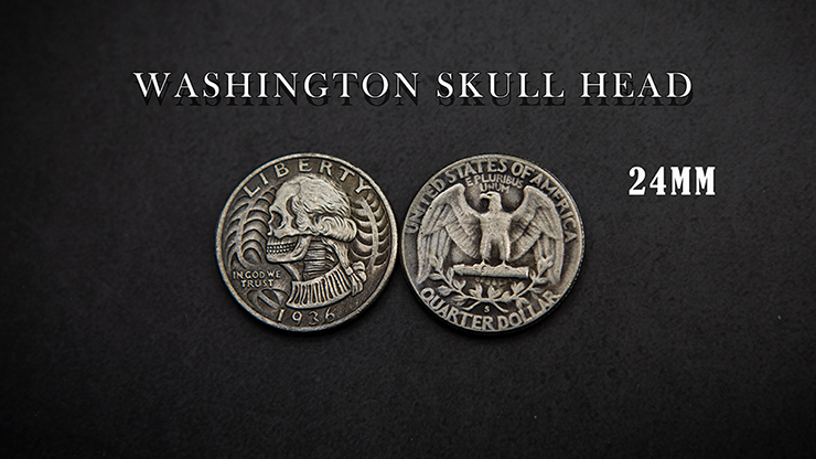 WASHINGTON SKULL HEAD COIN - Men Zi  Magic