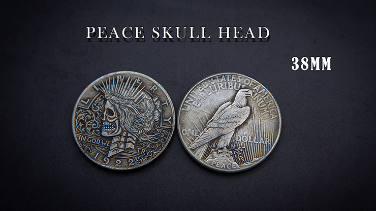 PEACE SKULL HEAD COIN - Men Zi  Magic
