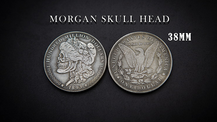MORGAN SKULL HEAD COIN - Men Zi  Magic