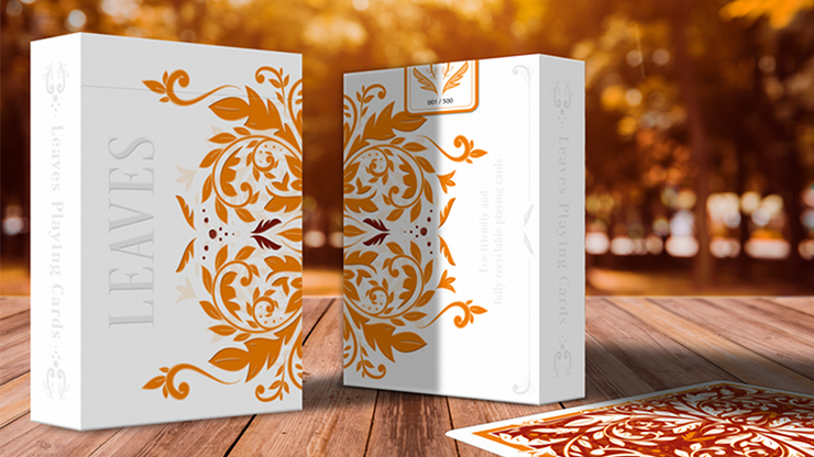 Leaves Autumn Edition Collector's (White) Playing Cards - Dutch Card House Company