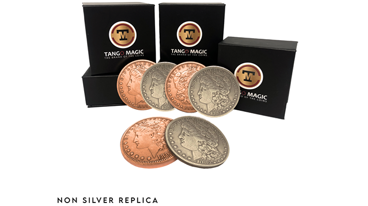 Replica Morgan Hopping Half (Gimmicks and Online Instructions) - Tango Magic