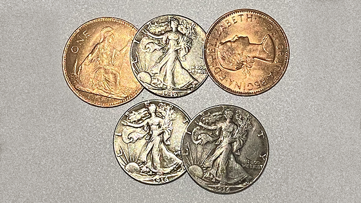 Expanded Shell Half Dollar Magnetic by Tango D0159 Trick 