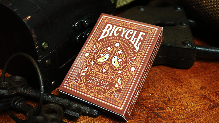 Bicycle Aviary (Orange) Playing Cards