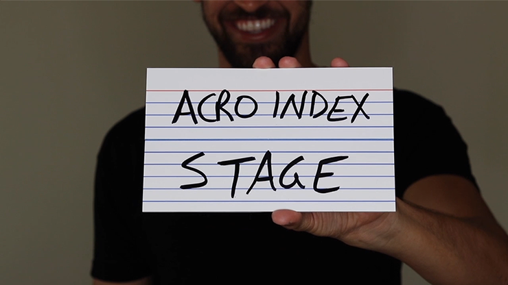 Acro Index Dry Erase Large 5"x8"(Gimmicks & Instrucciones Online) - Blake Vogt