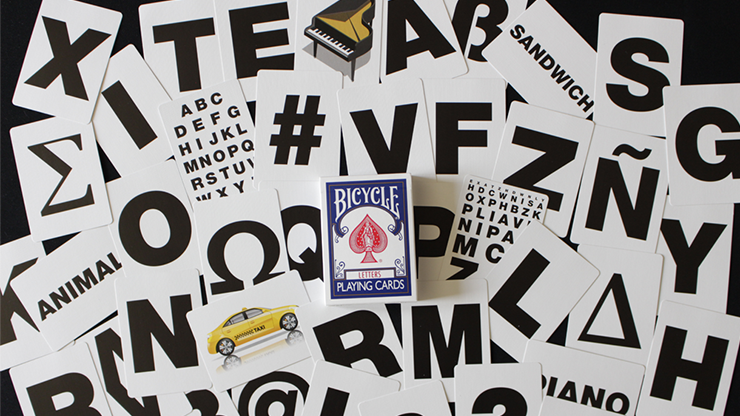 Bicycle Special LETTERS Playing Cards (plus 10 Online Effects)