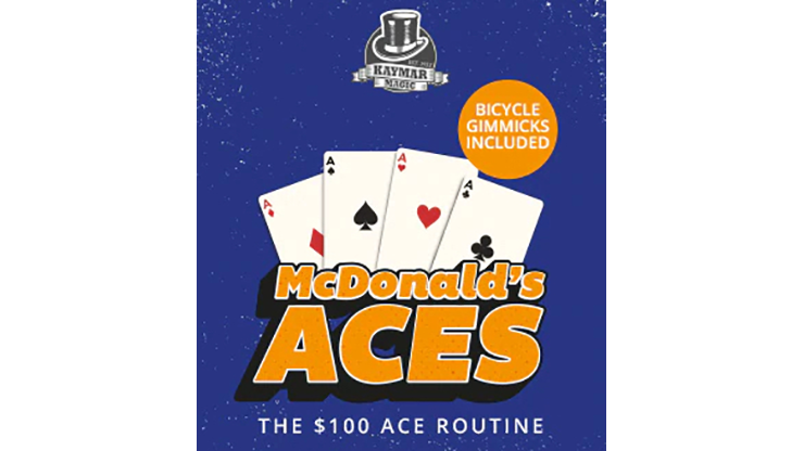 McDonalds Aces (Gimmick and online instructions) - Kaymar Magic