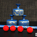 Indian Street Cups with Wand (Hand painted blue) - Mr. Magic