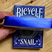Gilded Bicycle Snail (Blue) Playing Cards