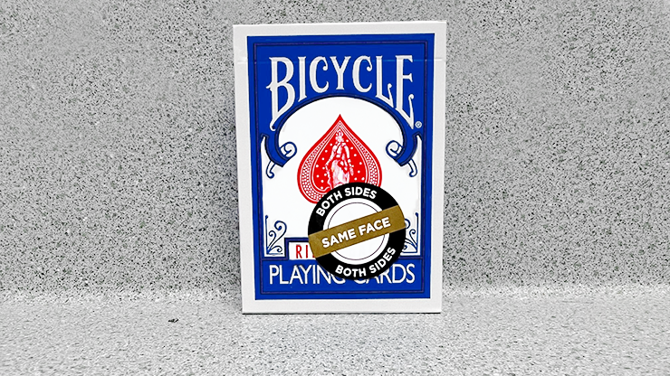 Bicycle 2 Faced Blue (Mirror Deck Same Both Sides) Playing Card