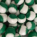 Set of  4 Leather Balls for Cups and Balls (Green and White) - Leo Smetsers