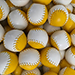 Set of  4 Leather Balls for Cups and Balls (Yellow and White) - Leo Smetsers