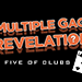 MULTIPLE GAG PREDICTION FIVE OF CLUBS - PlayTime Magic DEFMA   DEFMA