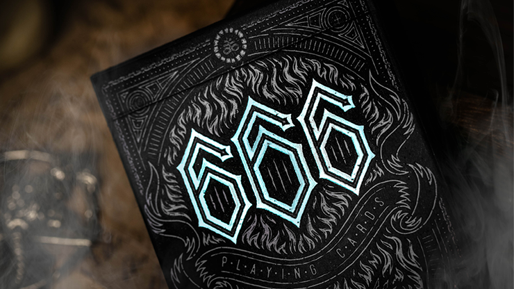 666 V4 (Cyan) Playing Cards - Riffle Shuffle