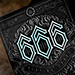 666 V4 (Cyan) Playing Cards - Riffle Shuffle