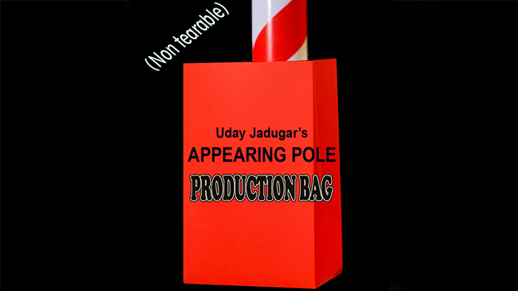 APPEARING POLE BAG RED (Gimmicked / No Tear) - Uday Jadugar