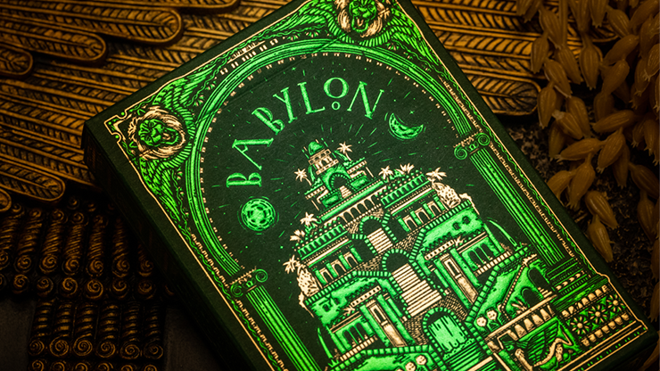 Ba-lon (Forest Green) Playing Cards - Riffle Shuffle