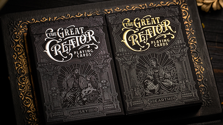 The Great Creator: Earth (Gold Foil) Edition Playing Cards - Riffle Shuffle