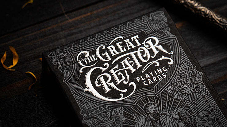 The Great Creator: Sky (Silver Foil) Edition Playing Cards - Riffle Shuffle