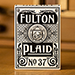 Fulton Plaid (Whisky White) Playing Cards