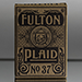 Fulton Plaid (Bourbon Brown)  Playing Cards