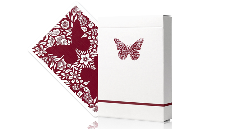 Butterfly Worker Marked Playing Cards (Red) - Ondrej Psenicka